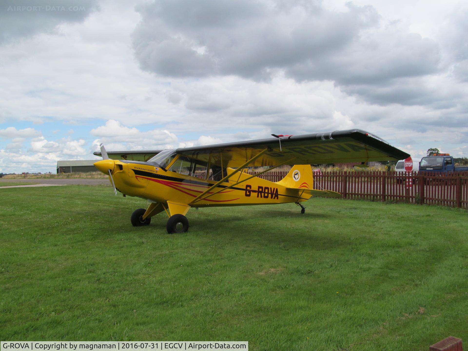G-ROVA, 2016 Aviat A-1B Husky C/N NF0008, at sleap - a husky