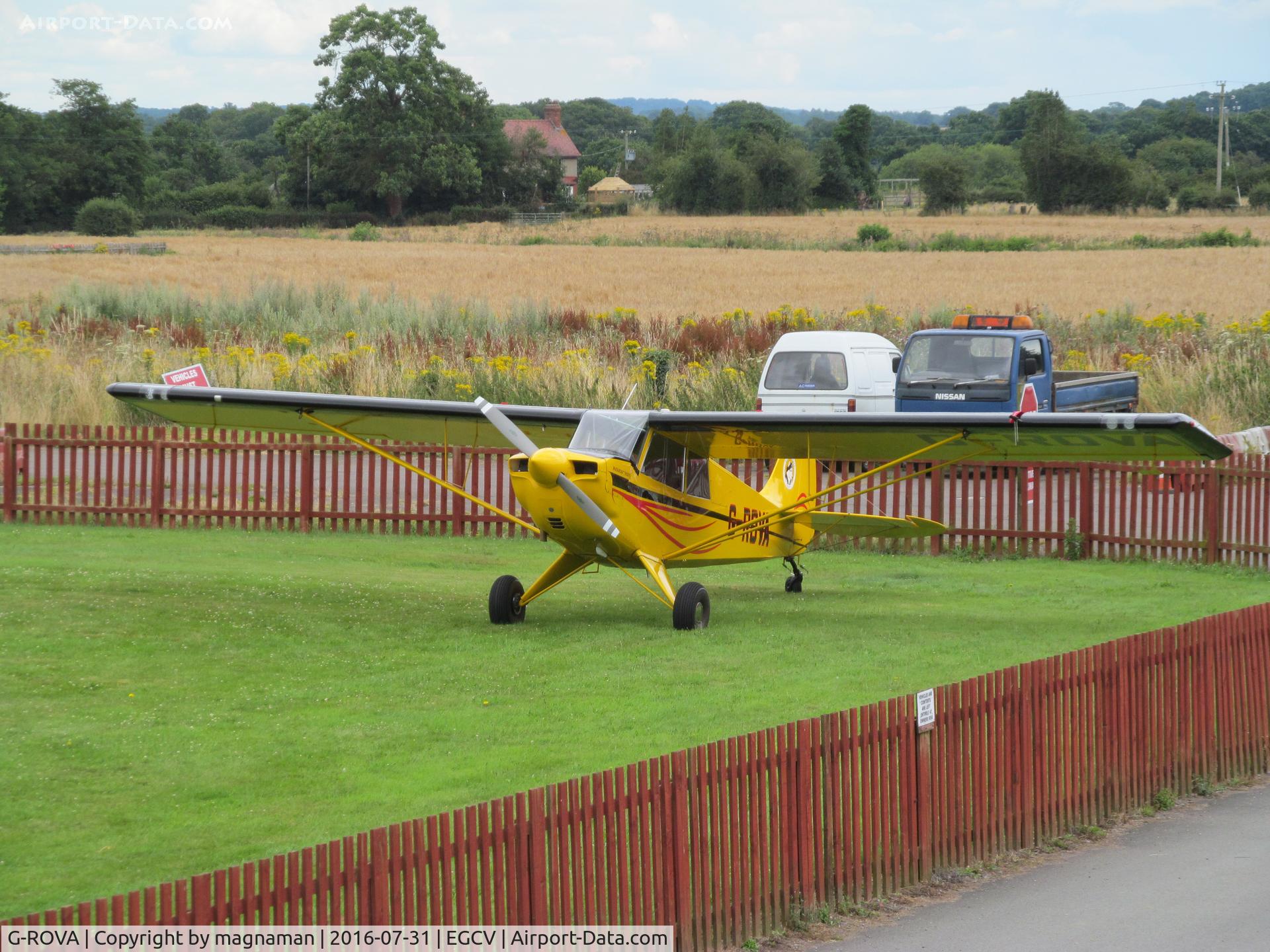 G-ROVA, 2016 Aviat A-1B Husky C/N NF0008, from café balcony