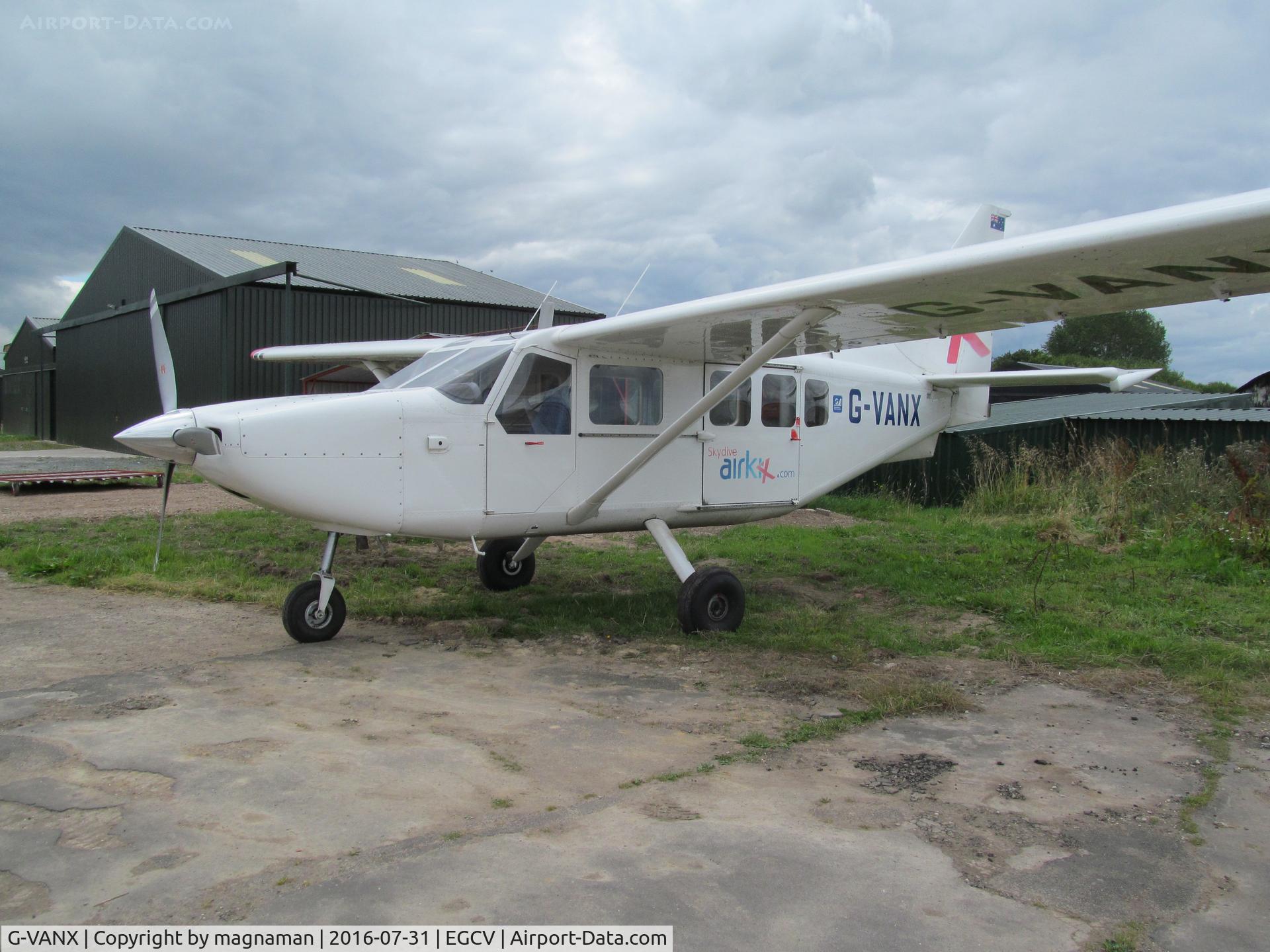 G-VANX, 2008 Gippsland GA-8 Airvan C/N GA8-07-115, skydive machine