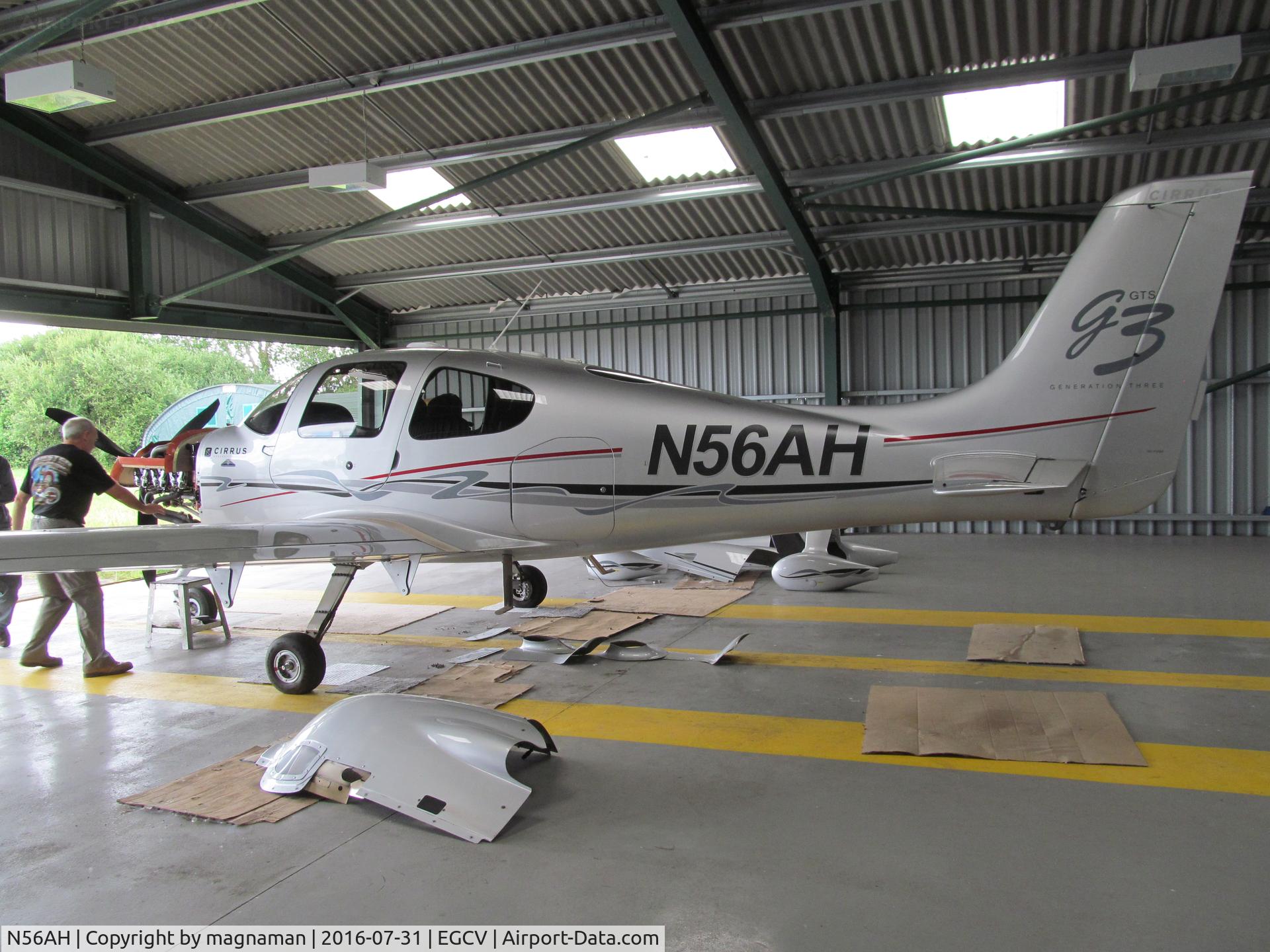 N56AH, 2007 Cirrus SR22 G3 GTS C/N 2781, undergoing thorough checks