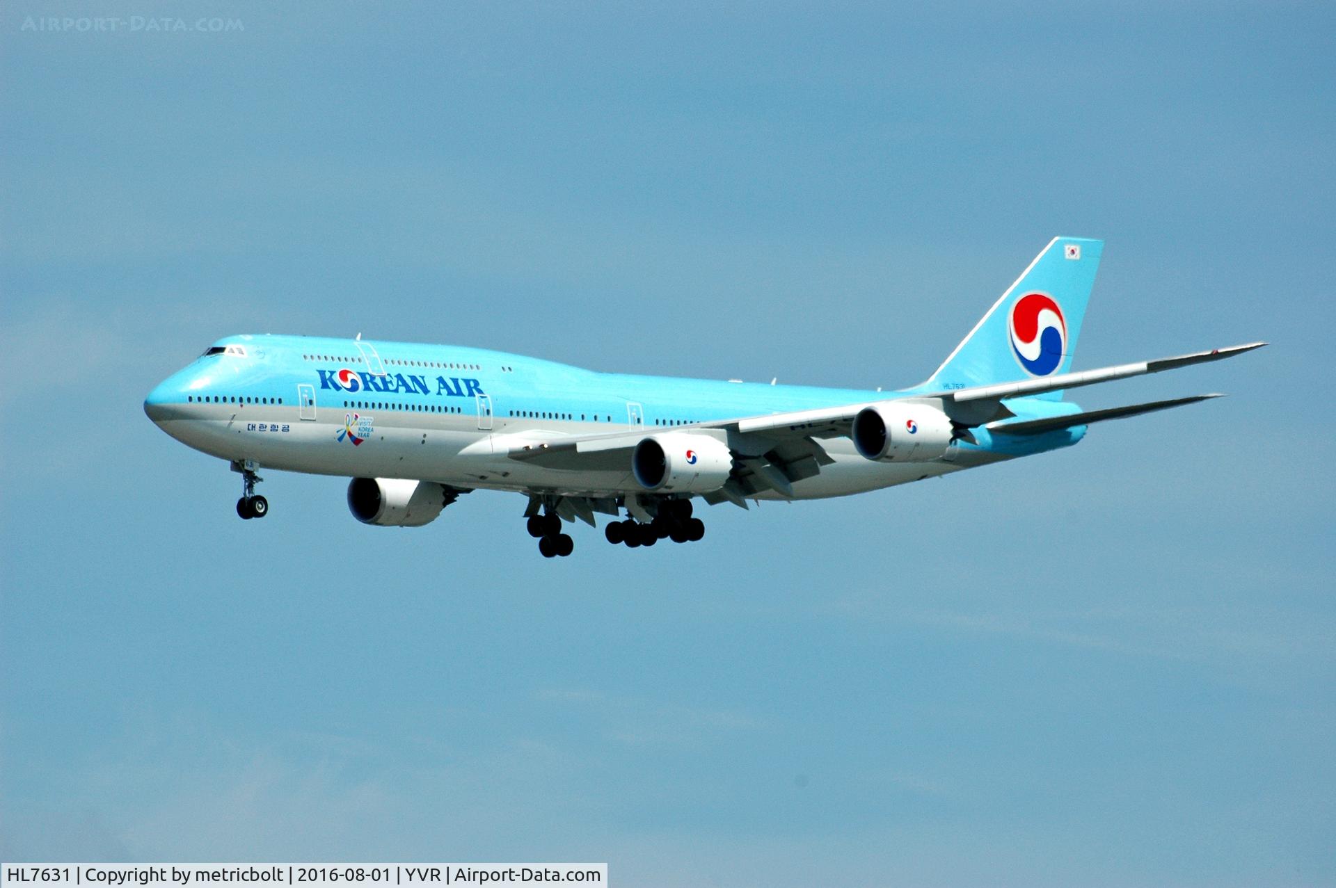 HL7631, 2015 Boeing 747-8B5 C/N 40906, KE71 arrival from Incheon. 