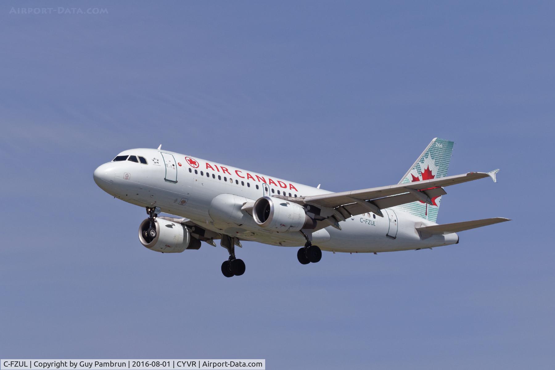 C-FZUL, 1997 Airbus A319-114 C/N 721, Landing