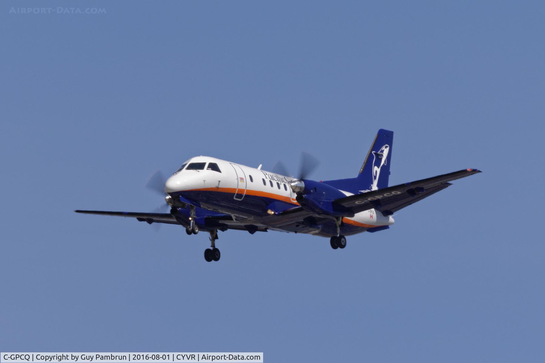 C-GPCQ, 1986 Saab SF340A C/N 340A-043, Landing