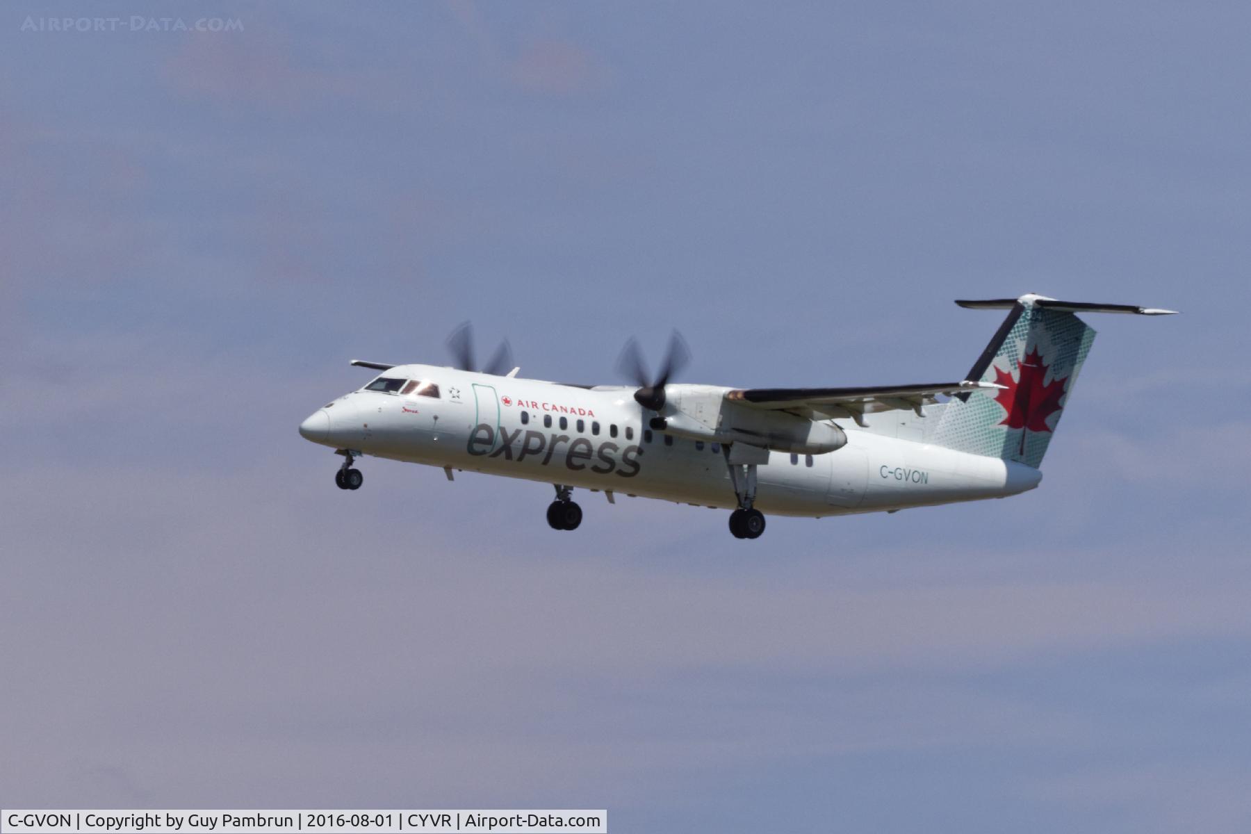 C-GVON, 1989 De Havilland Canada DHC-8-301 Dash 8 C/N 149, Landing