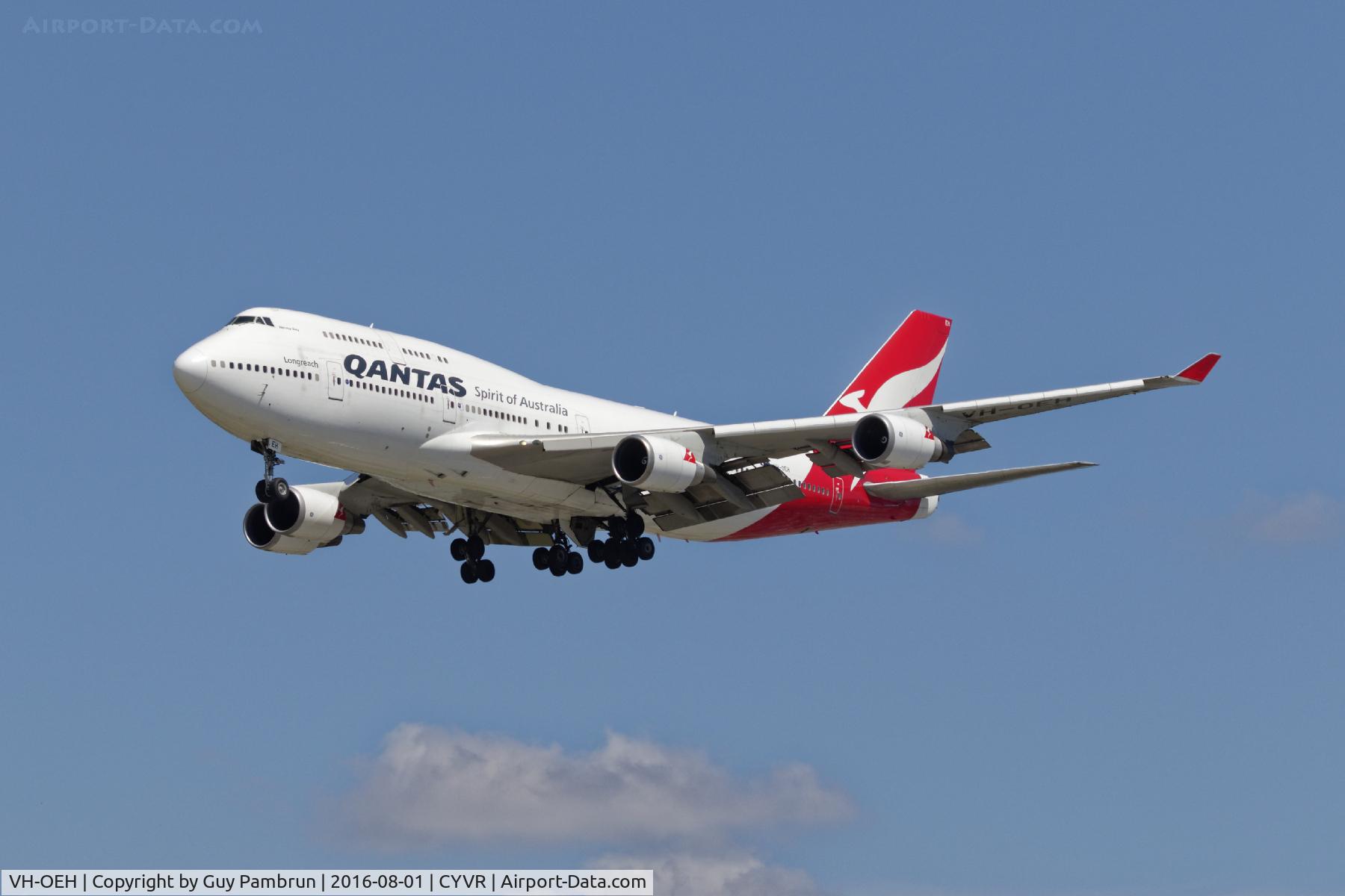 VH-OEH, 2003 Boeing 747-438/ER C/N 32912, Landing