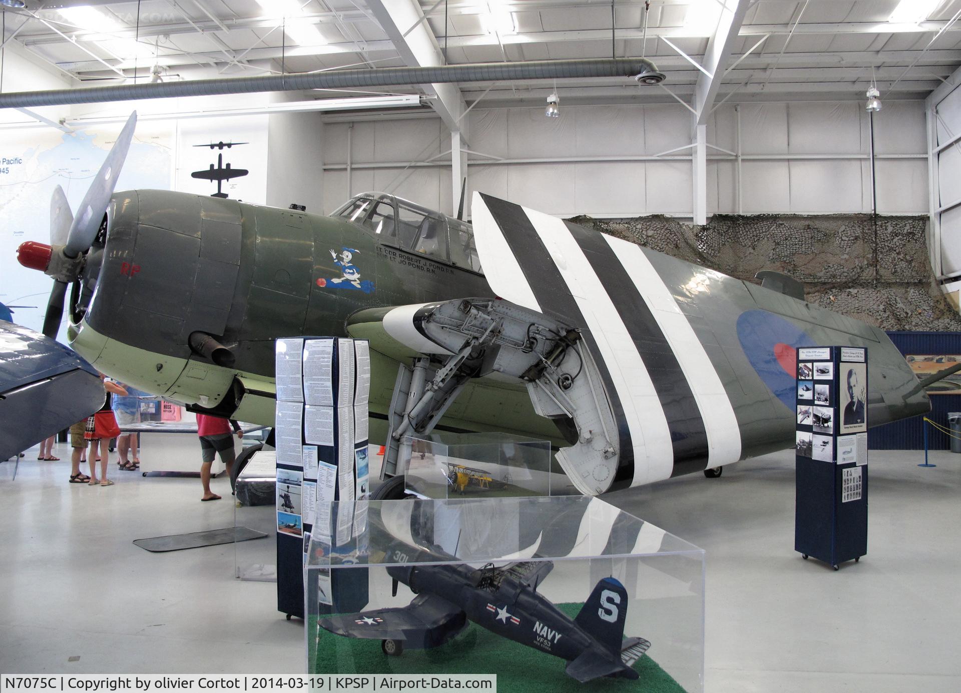 N7075C, 1945 Grumman TBM-3E Avenger C/N 53785, Palm springs air museum