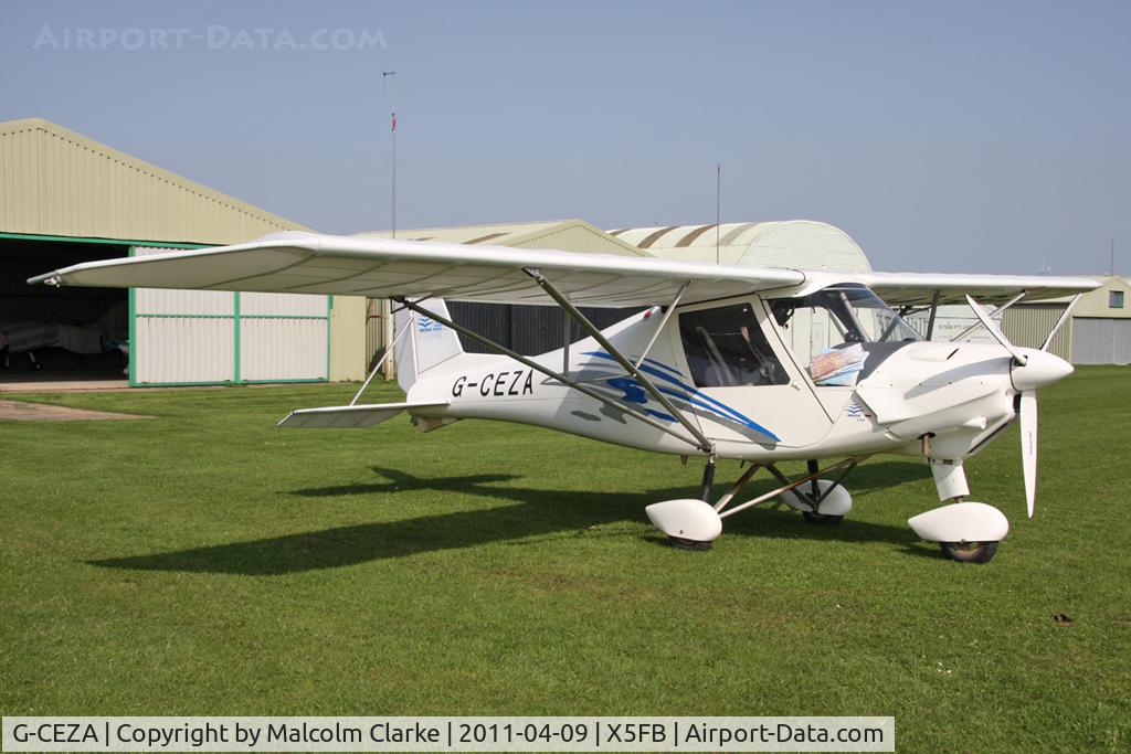 G-CEZA, 2007 Comco Ikarus C42 FB80 C/N 0711-6923, Comco Ikarus C42 FB80 at Fishburn Airfield, April 9th 2011.