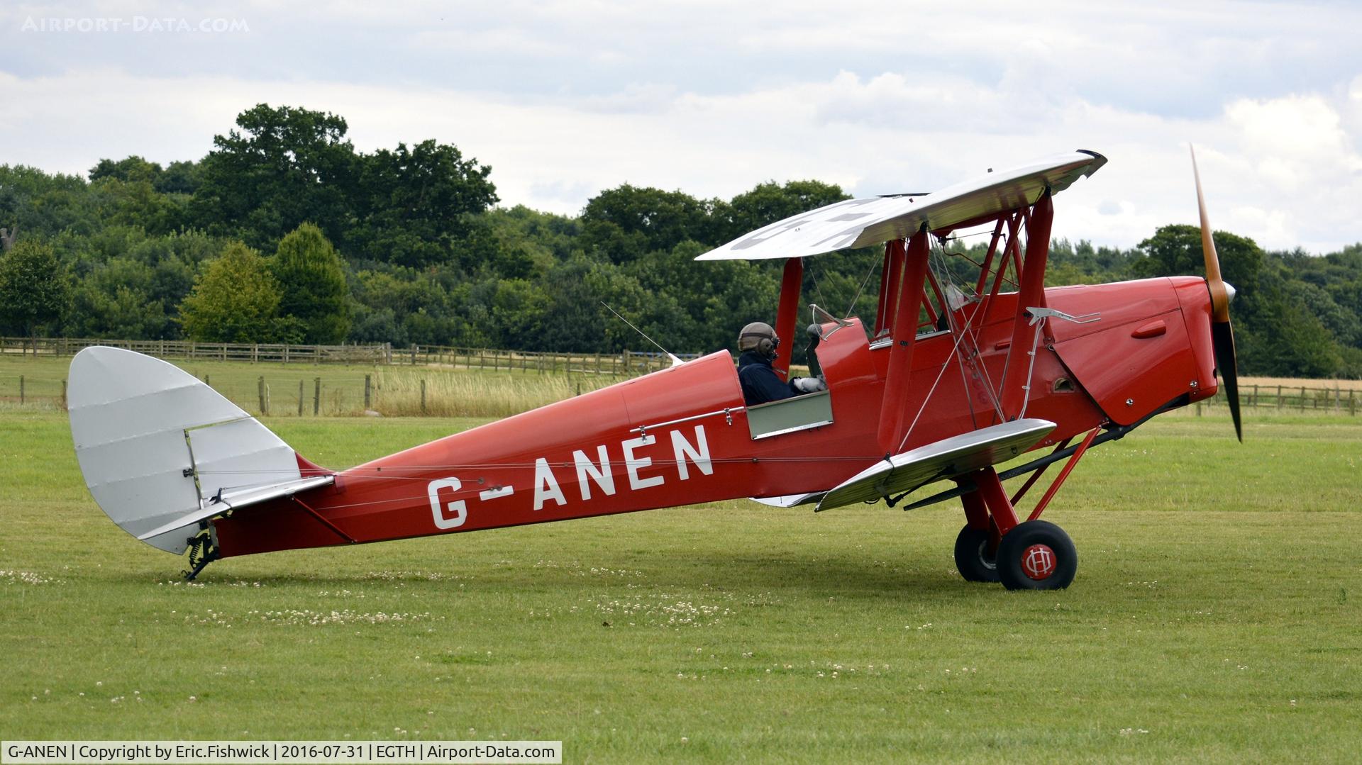 G-ANEN, 1942 De Havilland DH-82A Tiger Moth II C/N 85418, 2. G-ANEN at 'A Gathering of Moths,' Old Warden Aerodrome, Beds.