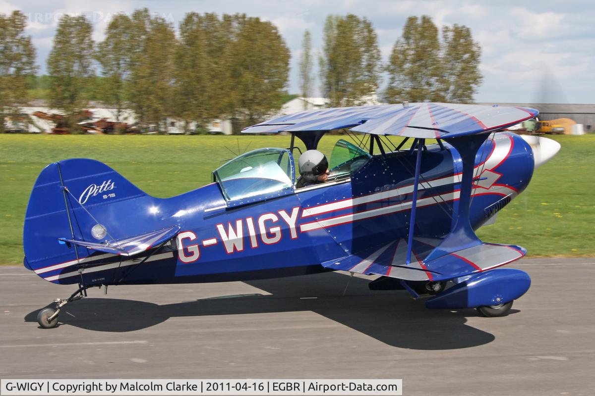 G-WIGY, 1991 Pitts S-1S Special C/N 7-0115, Pitts S-1S at Breighton Airfield in April 2011.