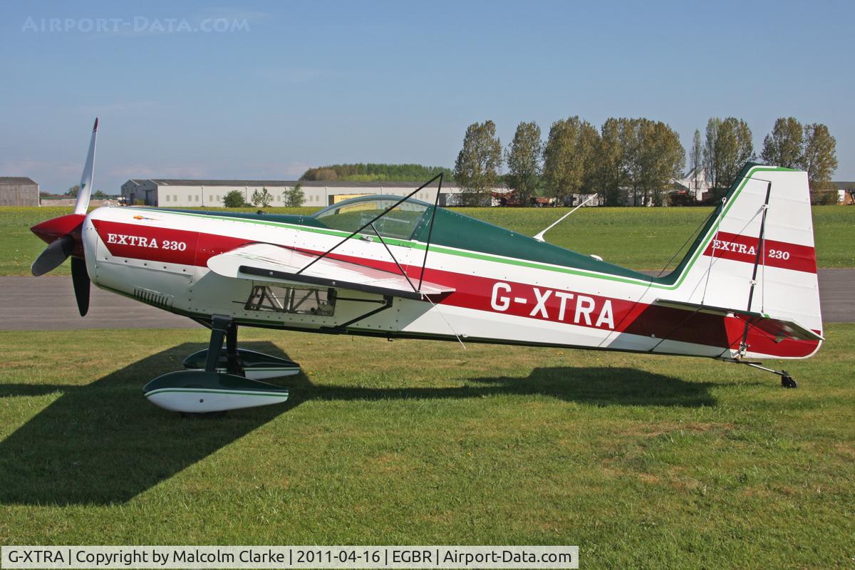 G-XTRA, 1987 Extra EA-230 C/N 12A, Extra-230 at Breighton Airfield in April 2011.