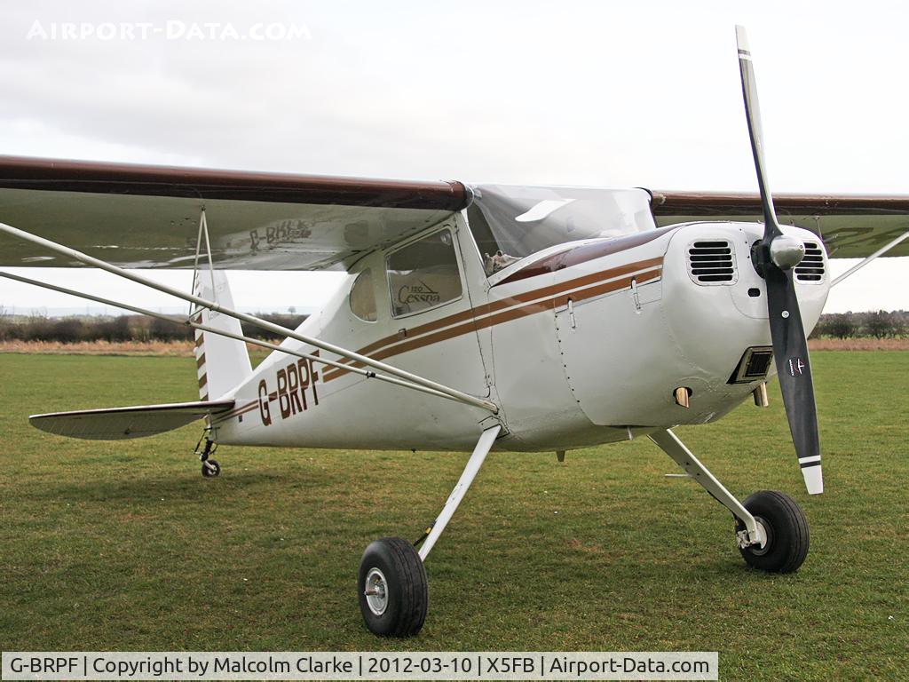 G-BRPF, 1946 Cessna 120 C/N 9902, Cessna 120 at Fishburn Airfield, March 10th 2012.