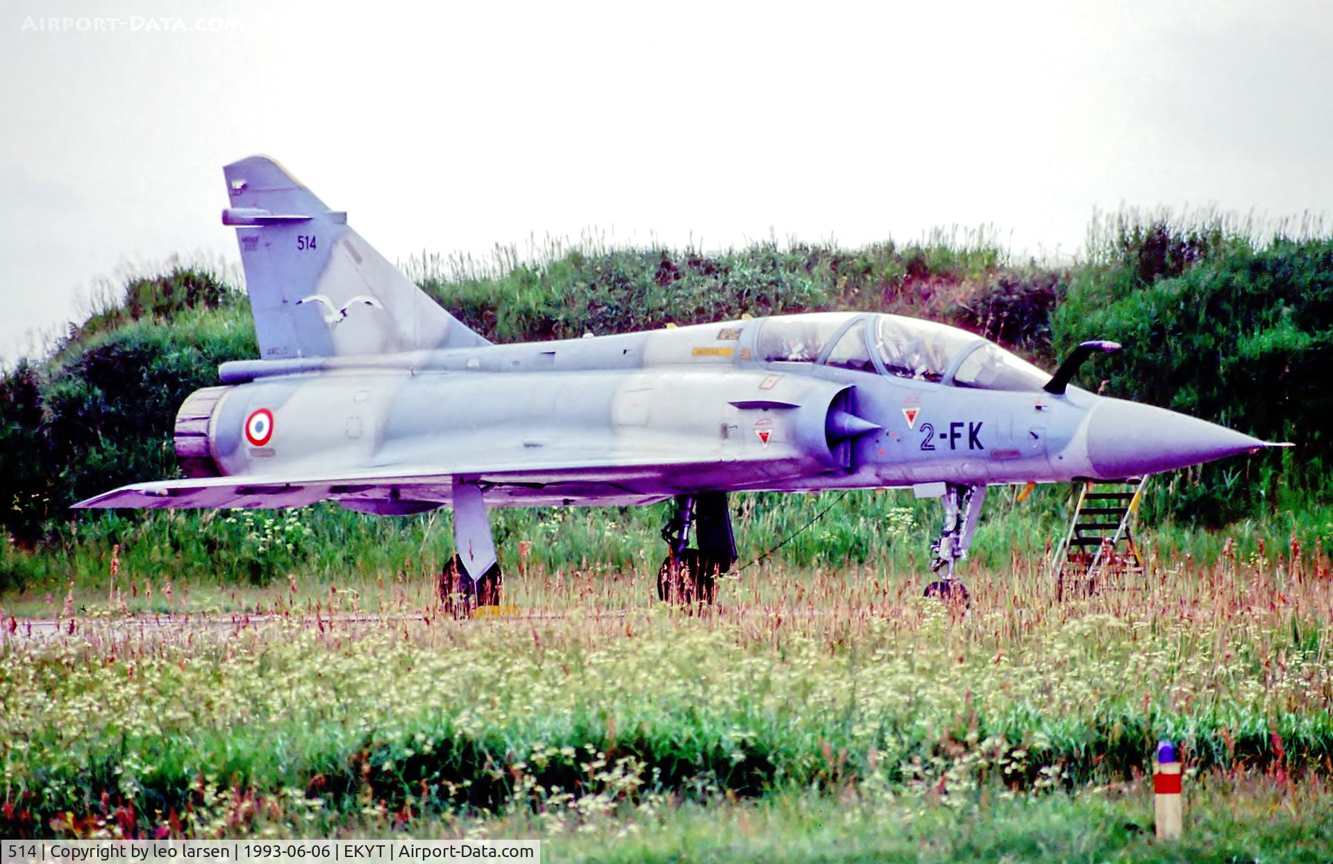 514, Dassault Mirage 2000B C/N 164, Aalborg AB Denmark RDAF open house 6.6.93