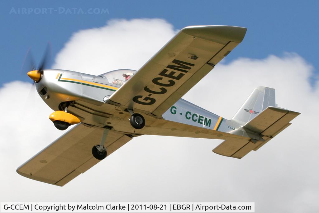 G-CCEM, 2003 Aerotechnik EV-97A Eurostar C/N PFA 315-13987, Aerotechnik EV-97 Eurostar at The Real Aeroplane Company's Summer Fly-In, Breighton Airfield, August 2011.