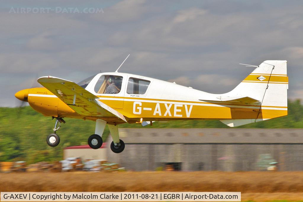 G-AXEV, 1969 Beagle B-121 Pup Series 2 (Pup 150) C/N B121-070, Beagle B-121 Pup 150 at The Real Aeroplane Company's Summer Fly-In, Breighton Airfield, August 2011.