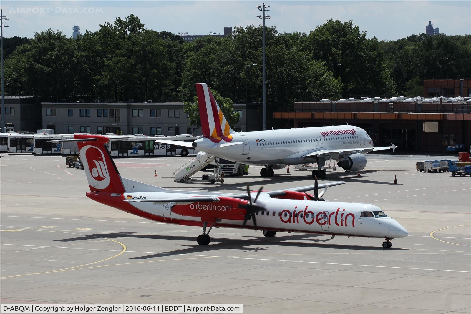D-ABQM, 2006 De Havilland Canada DHC-8-402Q Dash 8 C/N 4119, TXL waving good bye tour no.4 since 2011
