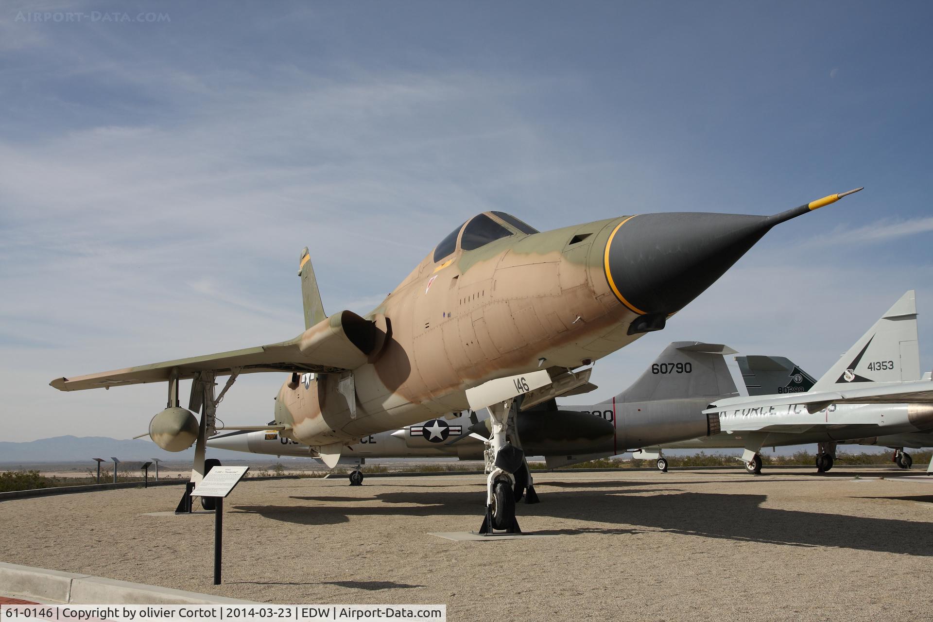 61-0146, 1961 Republic F-105D Thunderchief C/N D341, Edward west gate