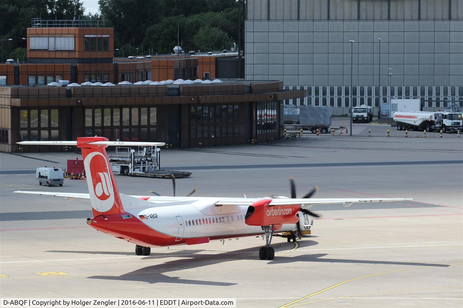 D-ABQF, 2009 De Havilland Canada DHC-8-402Q Dash 8 C/N 4245, TXL waving good bye tour no.4 since 2011