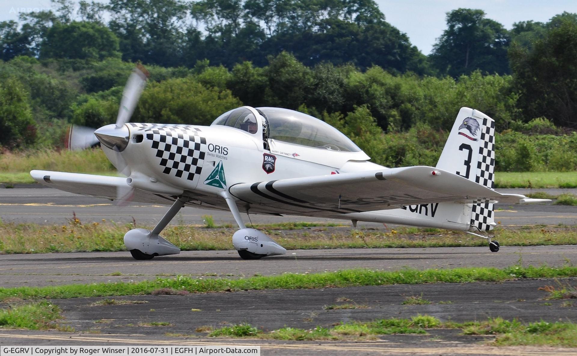 G-EGRV, 2007 Vans RV-8 C/N PFA 303-13639, Resident RV-8, Raven 3 in Team Raven.