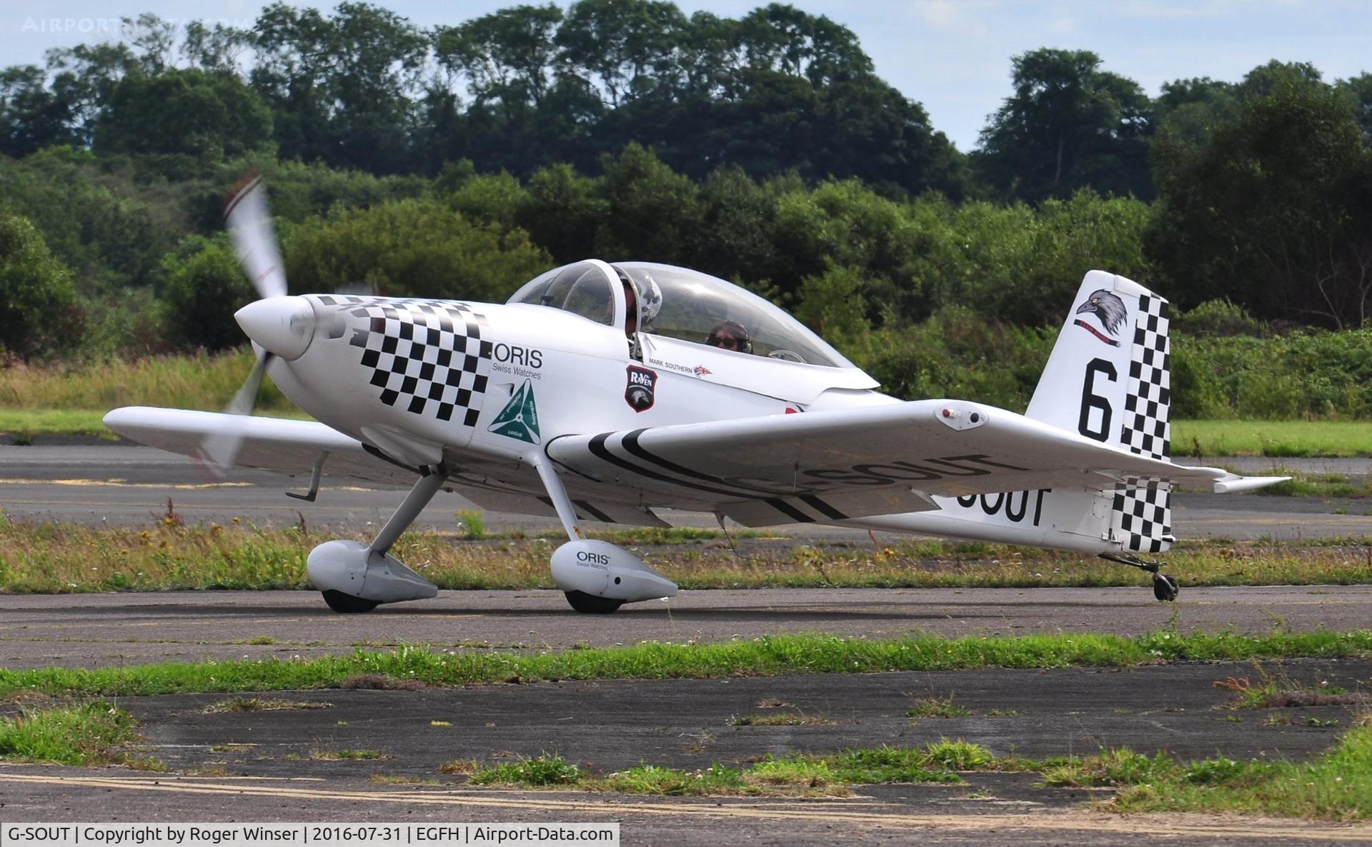 G-SOUT, 2006 Vans RV-8 C/N PFA 303-13295, Visiting RV-8, Raven 6 in Team Raven.