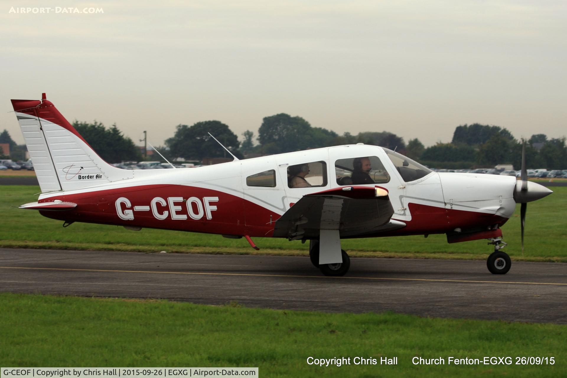 G-CEOF, 1988 Piper PA-28R-201 Cherokee Arrow III C/N 28R-37008, at the Yorkshire Airshow