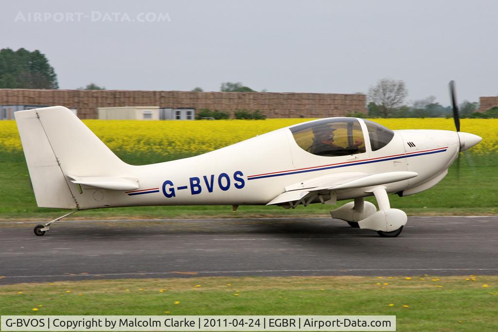 G-BVOS, 1988 Europa Tri-Gear C/N PFA 247-12562, Europa at Breighton Airfield, UK in April 2011.
