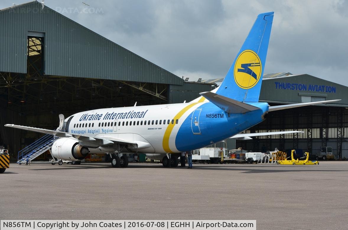 N856TM, 1992 Boeing 737-55D C/N 27418, Arrived at European Avn from storage at Lasham