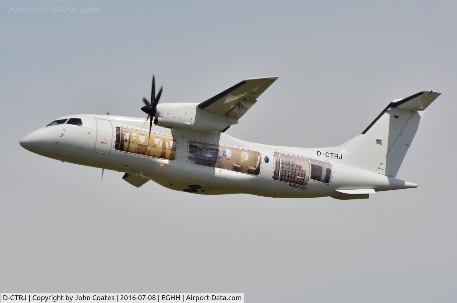 D-CTRJ, 1994 Dornier Do328-110 C/N 3015, Returning to Farnborogh Show after decals fitted