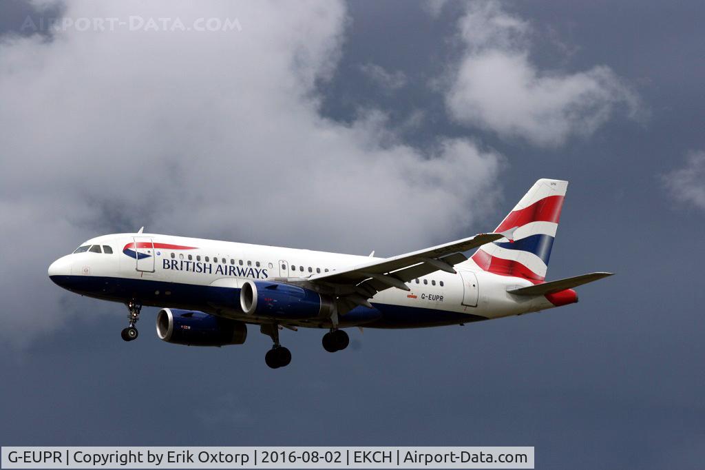 G-EUPR, 2000 Airbus A319-131 C/N 1329, G-EUPR landing rw 22L