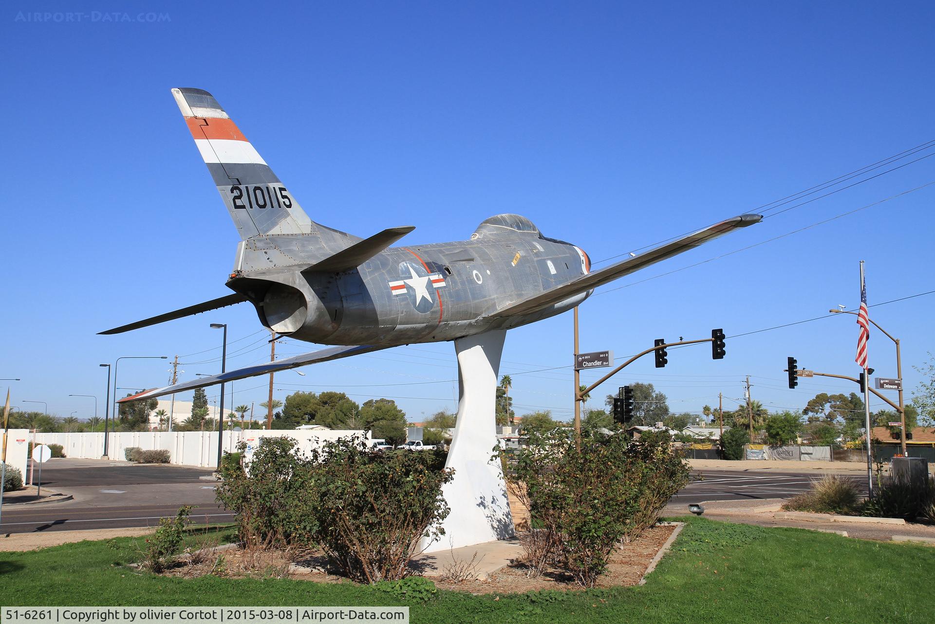 51-6261, 1951 North American F-86D Sabre C/N 173-405, east chandler blvd