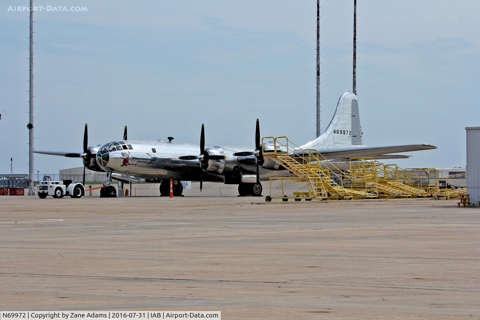 N69972, 1944 Boeing TB-29 (B-29-70-BW) Superfortress C/N 10804, Doc...on the ramp at McConnell AFB....ready to fly again.