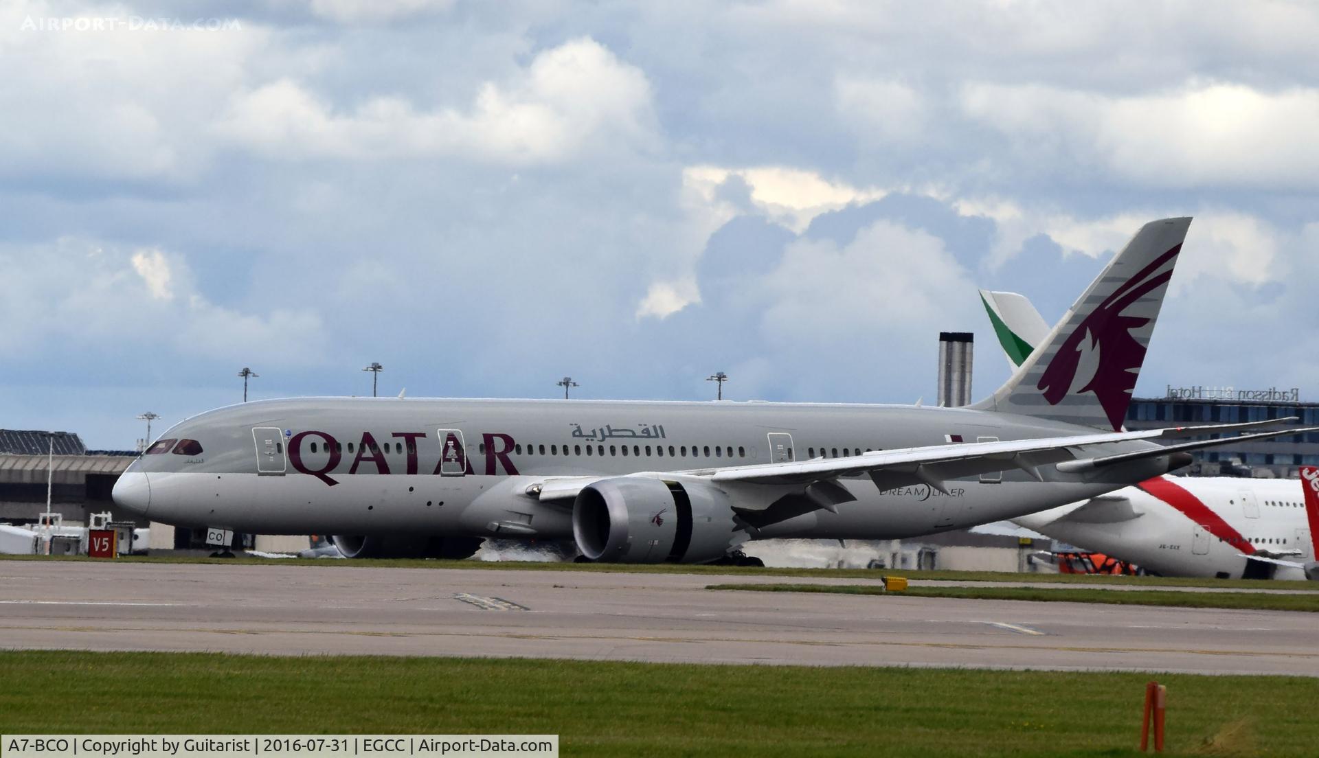 A7-BCO, 2014 Boeing 787-8 Dreamliner Dreamliner C/N 38333, At Manchester
