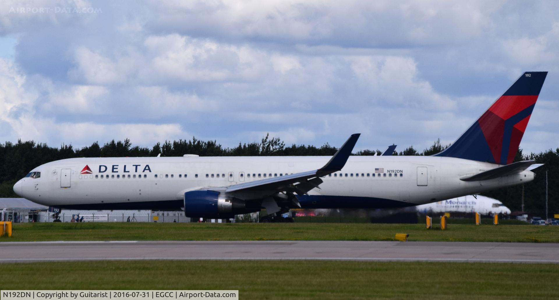 N192DN, 1997 Boeing 767-332 C/N 28449, At Manchester