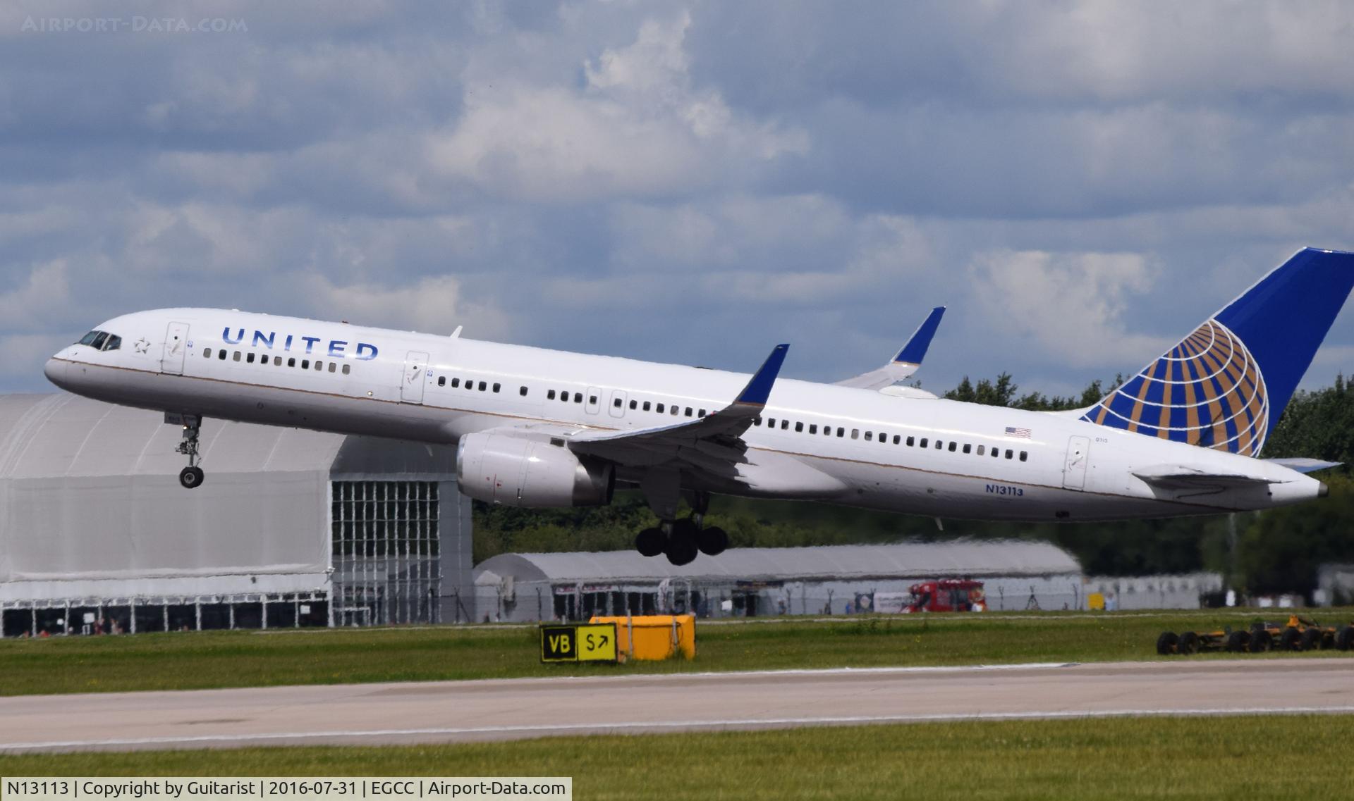 N13113, 1995 Boeing 757-224 C/N 27555, At Manchester