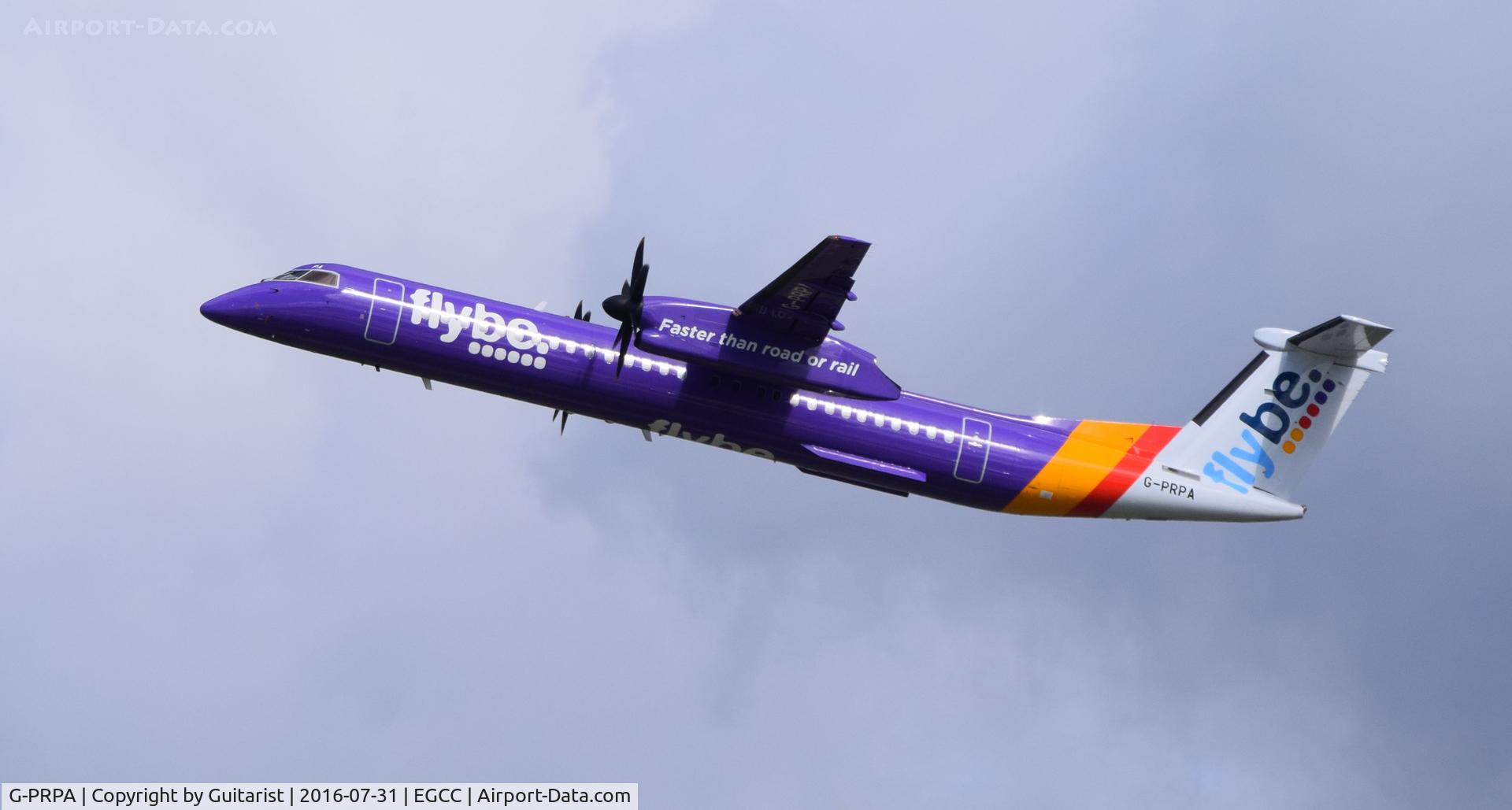 G-PRPA, 2008 De Havilland Canada DHC-8-402 Dash 8 C/N 4187, At Manchester