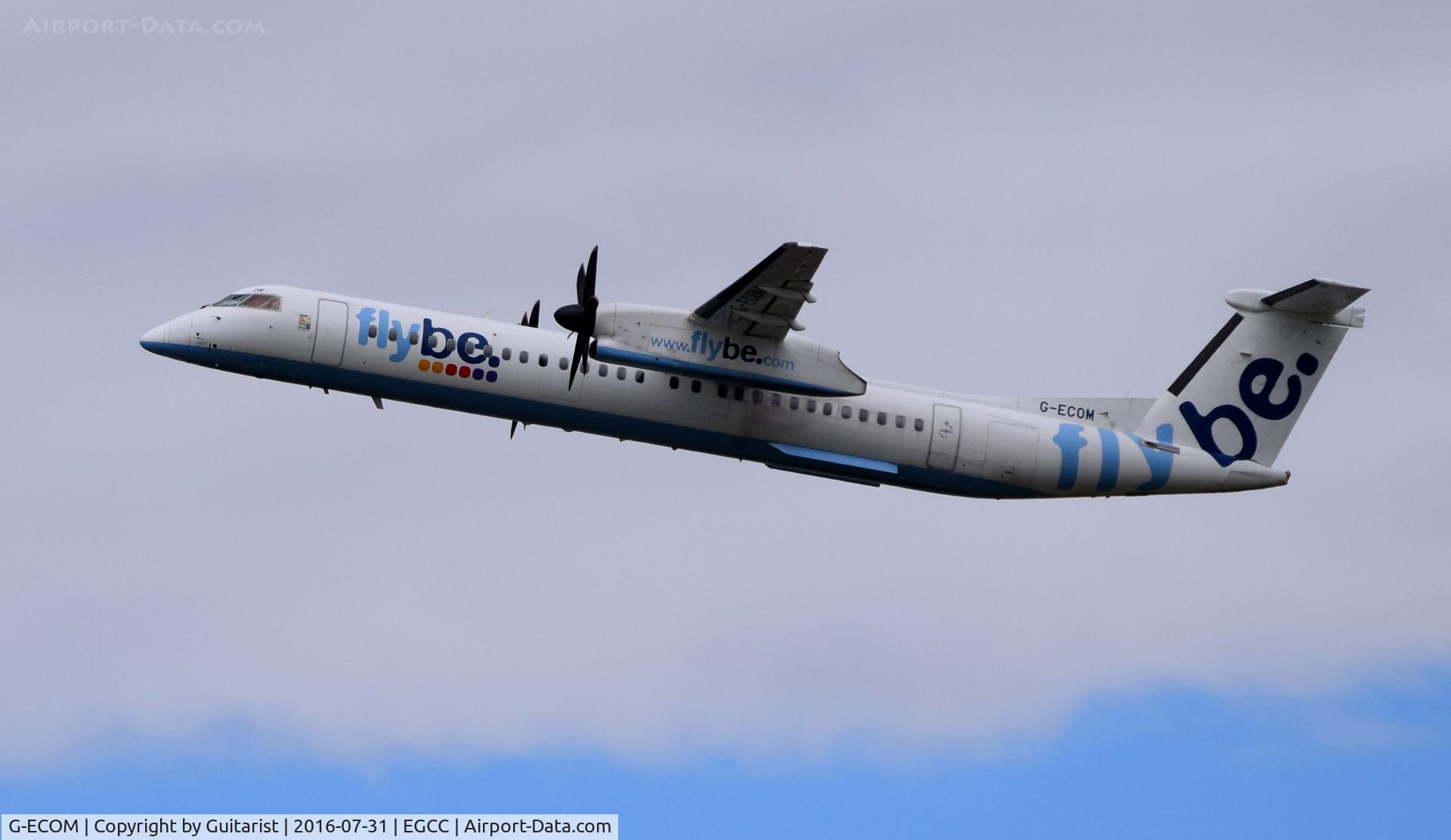 G-ECOM, 2008 De Havilland Canada DHC-8-402Q Dash 8 C/N 4233, At Manchester