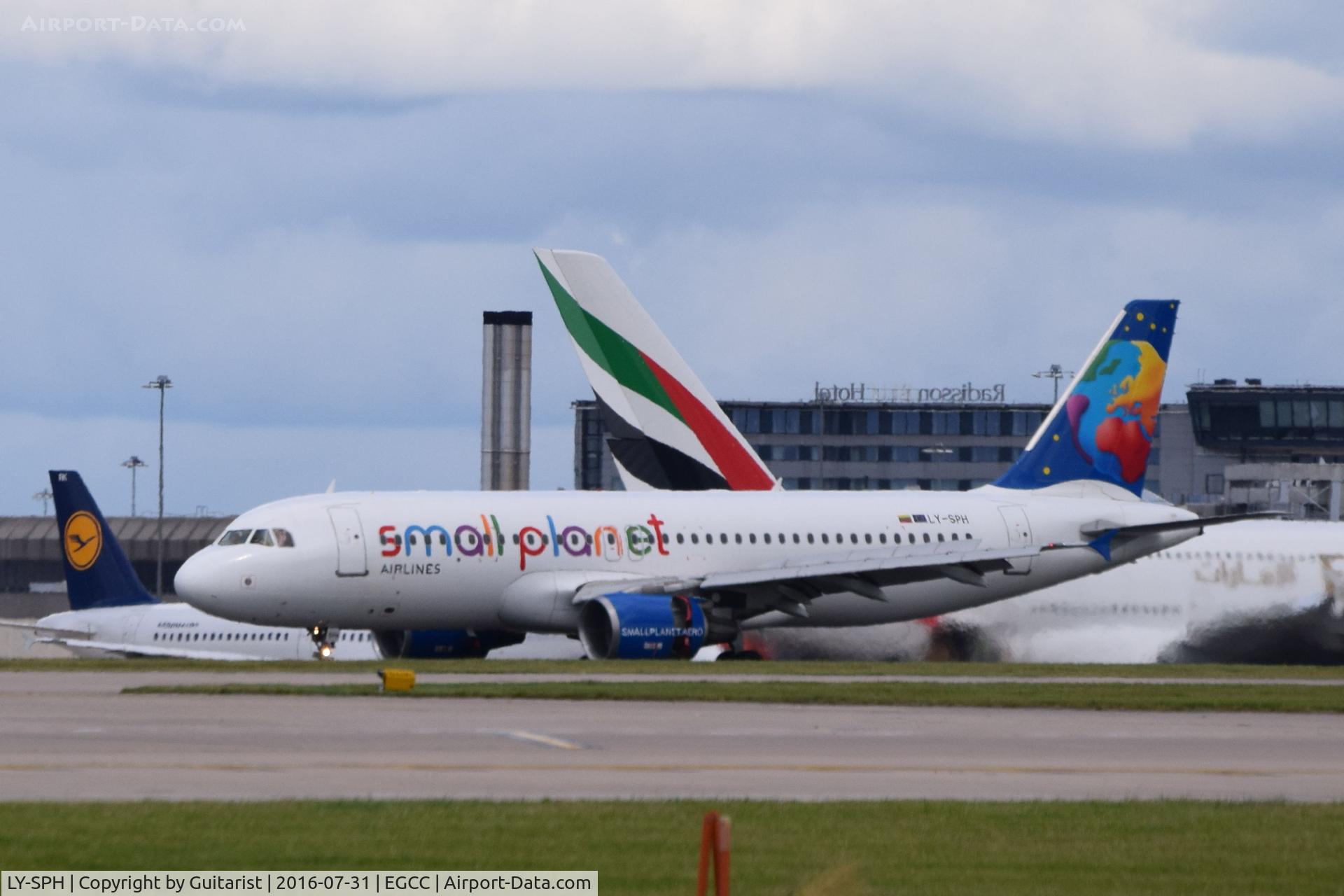 LY-SPH, 1998 Airbus A320-214 C/N 883, At Manchester