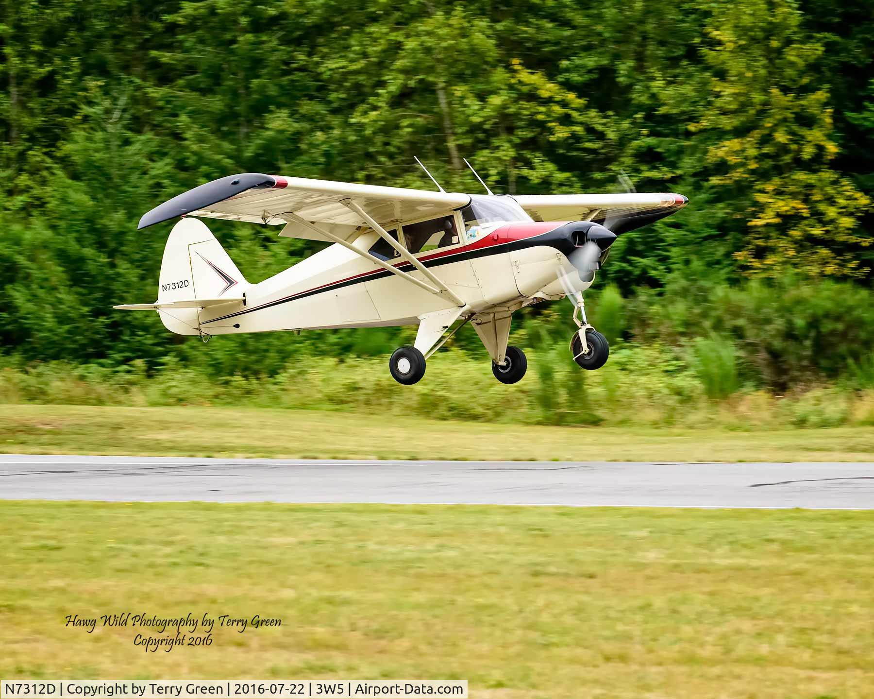 N7312D, 1957 Piper PA-22-150 C/N 22-5100, 2016 North Cascades Vintage Aircraft Museum Fly-In