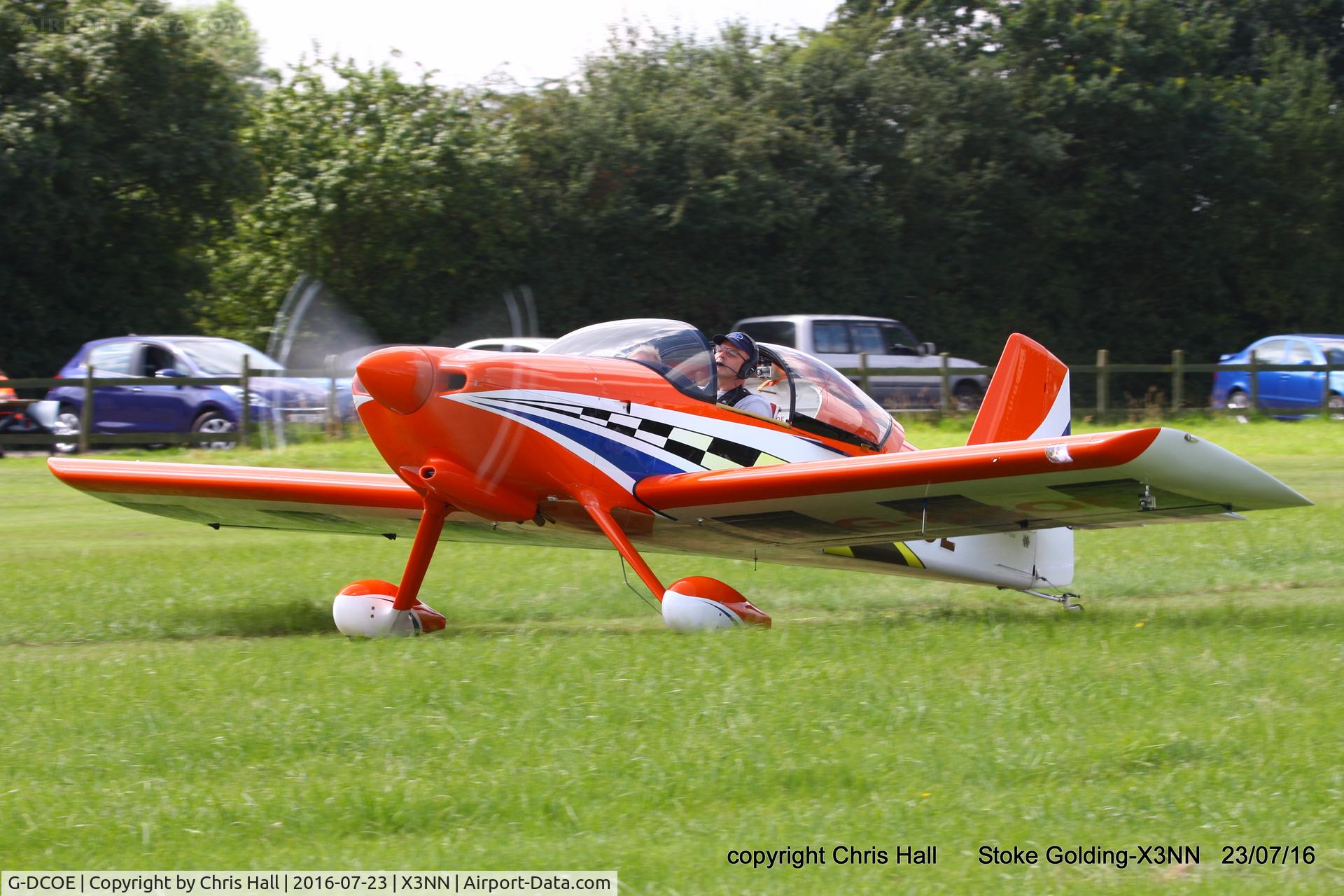 G-DCOE, 2014 Vans RV-6 C/N PFA 181-13280, Stoke Golding Stakeout 2016