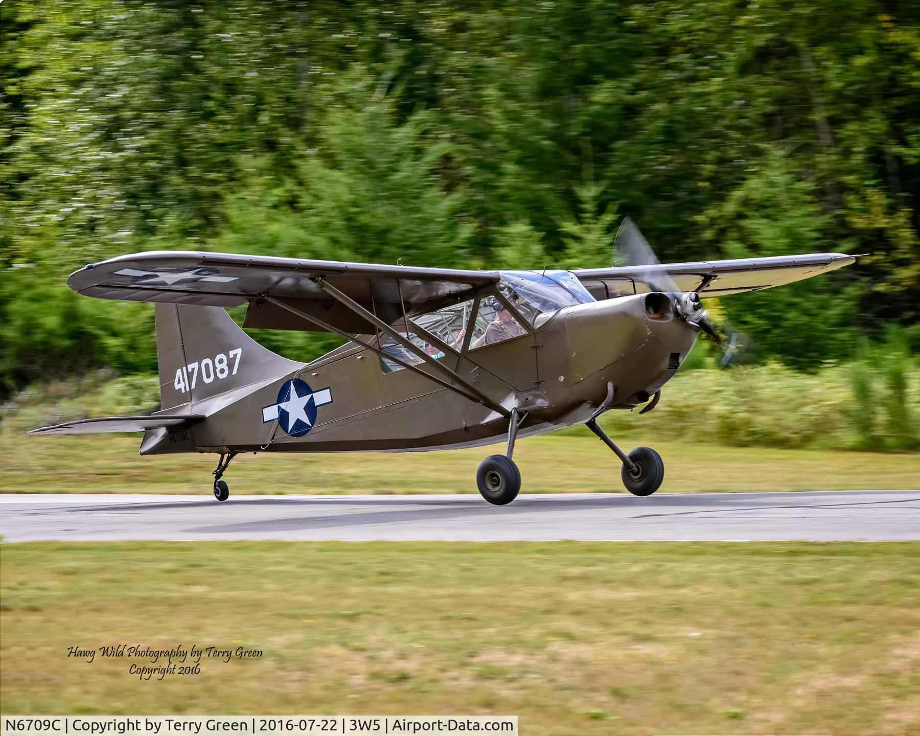 N6709C, 1944 Stinson L-5B Sentinel C/N 44-17087, 2016 North Cascades Vintage Aircraft Museum Fly-In