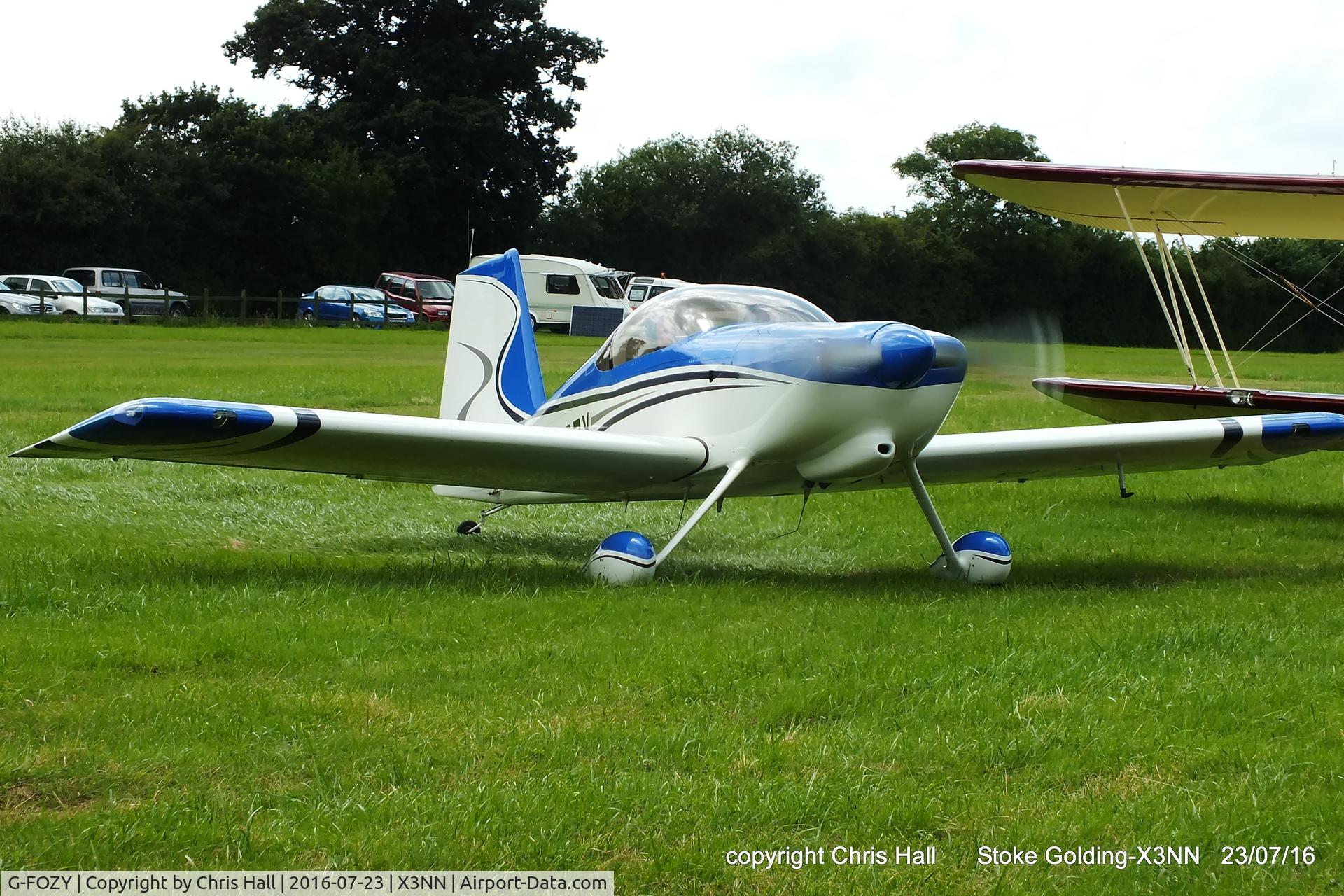 G-FOZY, 2012 Vans RV-7 C/N PFA 323-14150, Stoke Golding Stakeout 2016