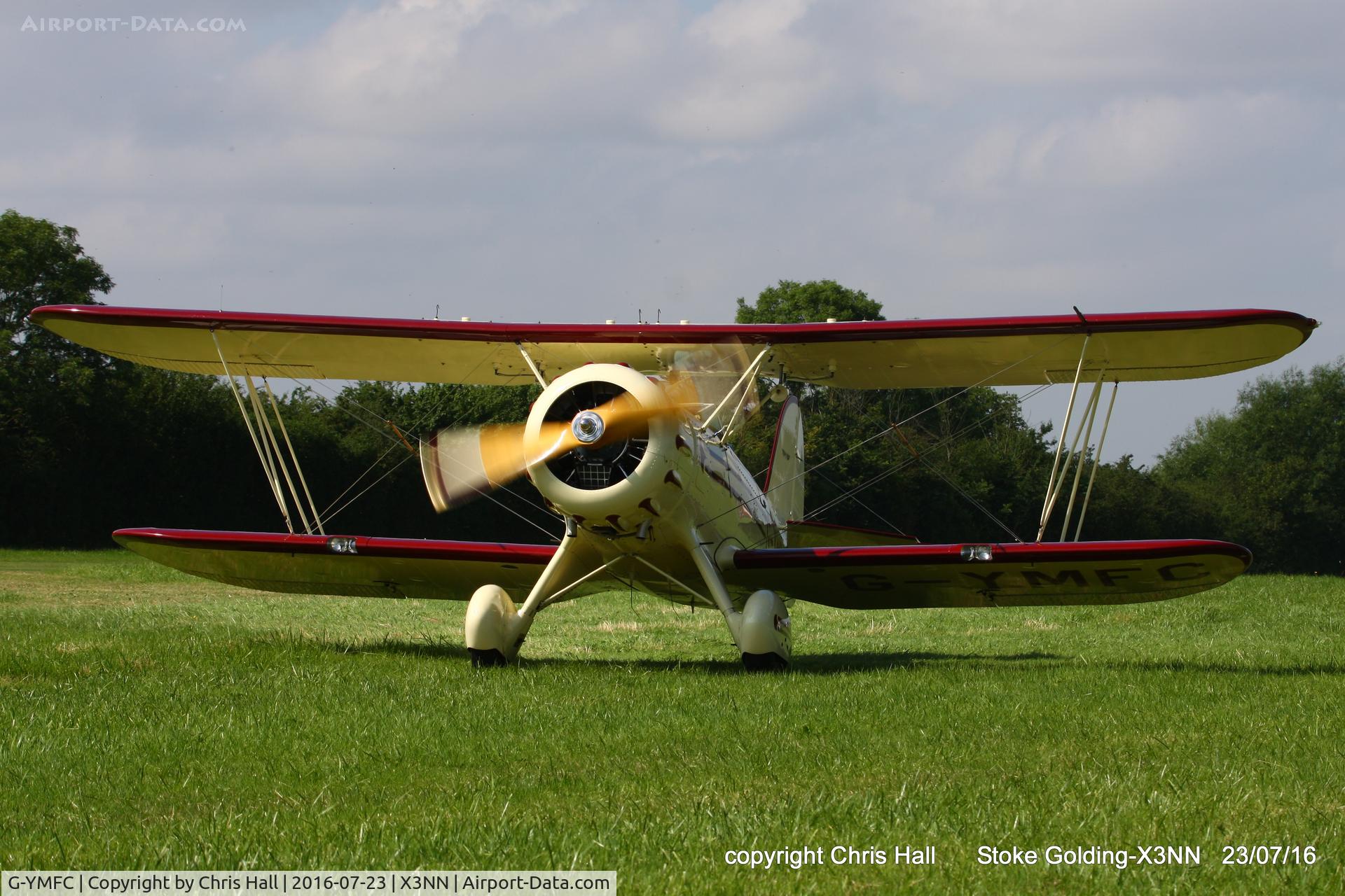 G-YMFC, 1990 Classic Aircraft Corp Waco YMF C/N F5033, Stoke Golding Stakeout 2016