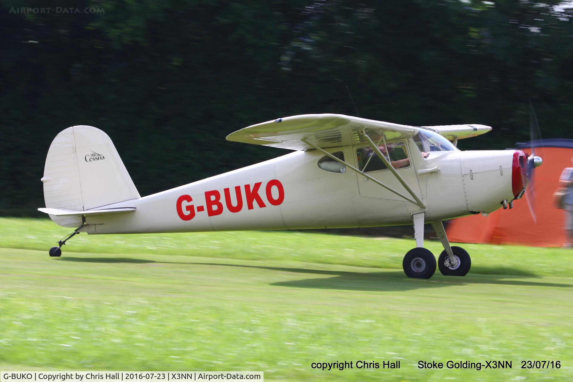 G-BUKO, 1947 Cessna 120 C/N 13089, Stoke Golding Stakeout 2016