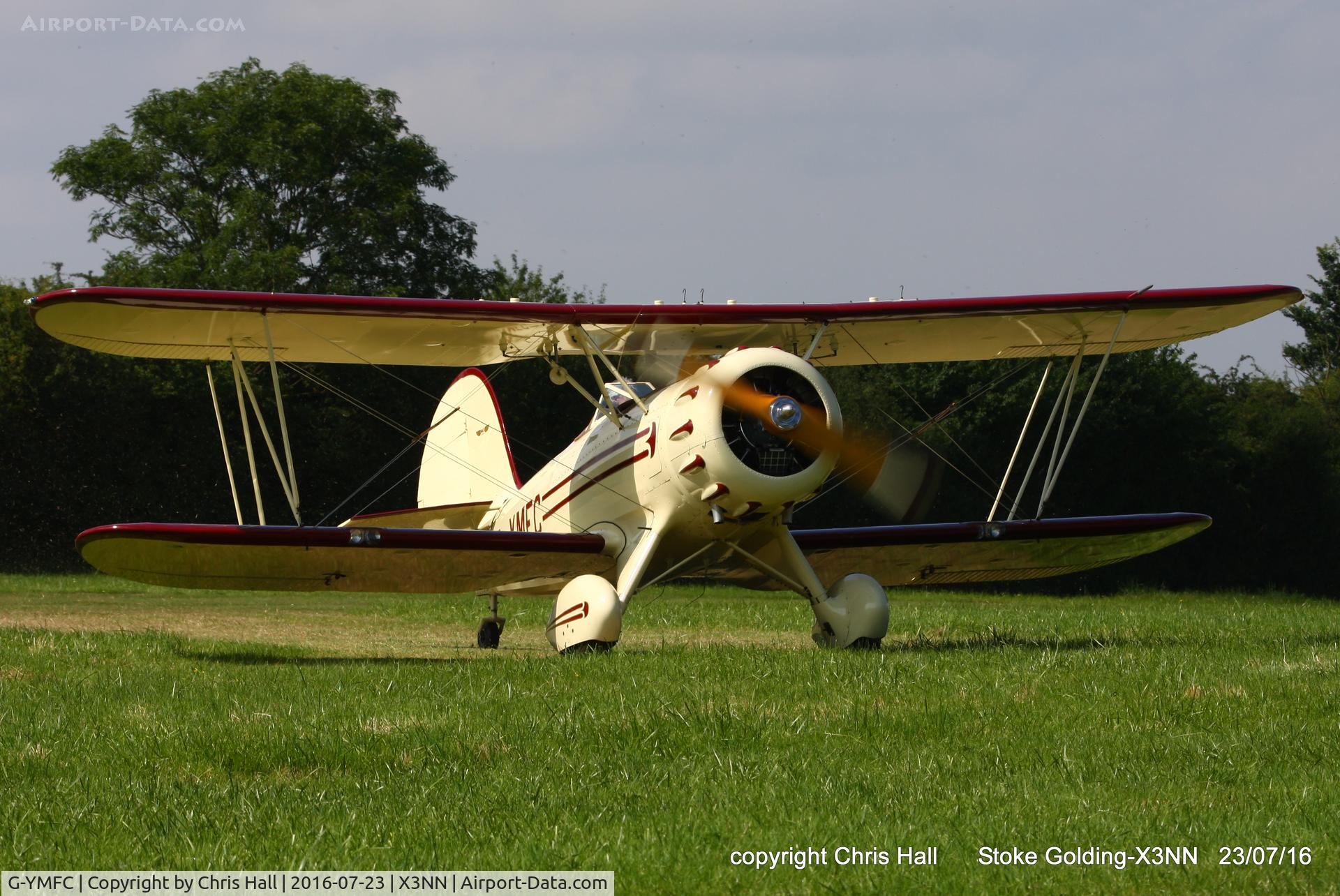 G-YMFC, 1990 Classic Aircraft Corp Waco YMF C/N F5033, Stoke Golding Stakeout 2016