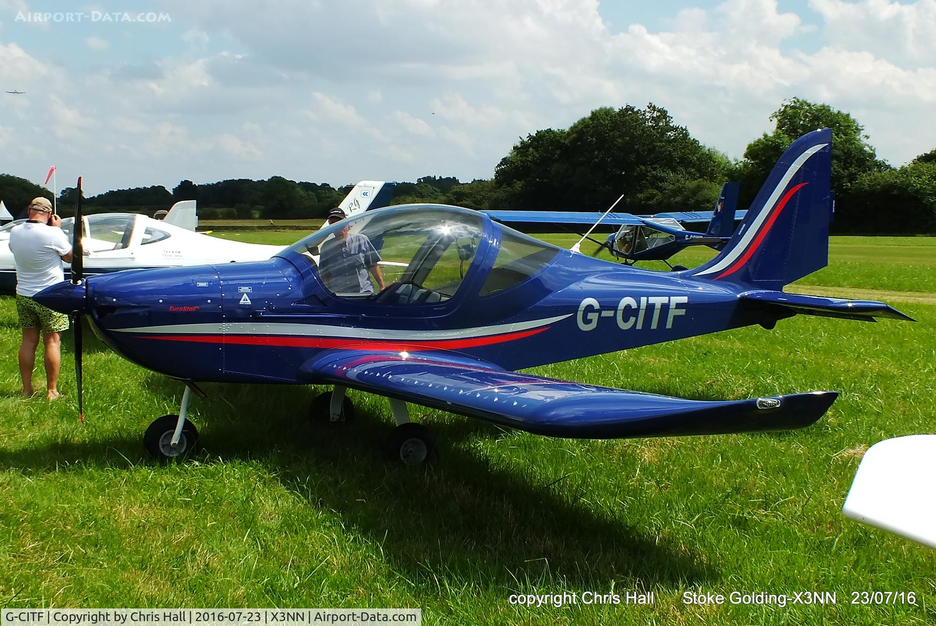 G-CITF, 2015 Evektor EV-97 Eurostar SL C/N 2015-4223, Stoke Golding Stakeout 2016