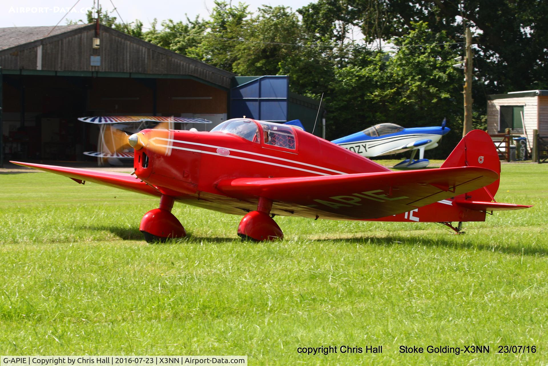 G-APIE, 1958 Tipsy Belfair C/N 535, Stoke Golding Stakeout 2016