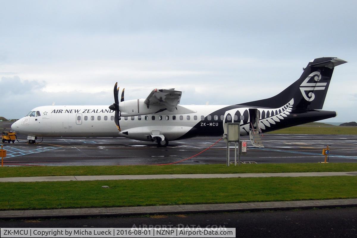 ZK-MCU, 2000 ATR 72-212A C/N 632, A rainy day in New Plymouth