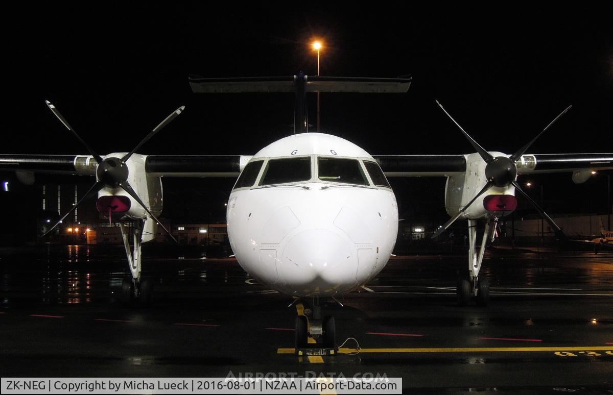 ZK-NEG, 2006 De Havilland Canada DHC-8-311 Dash 8 C/N 621, Parked for the night