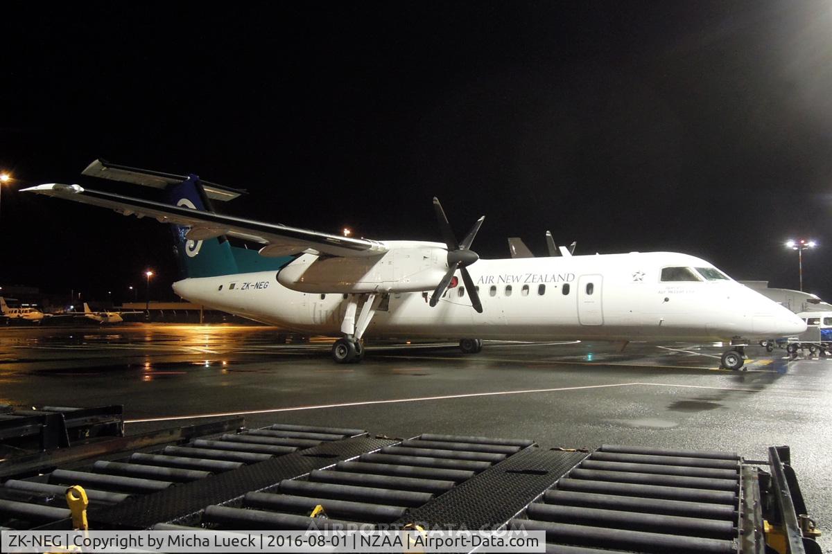 ZK-NEG, 2006 De Havilland Canada DHC-8-311 Dash 8 C/N 621, Parked for the night