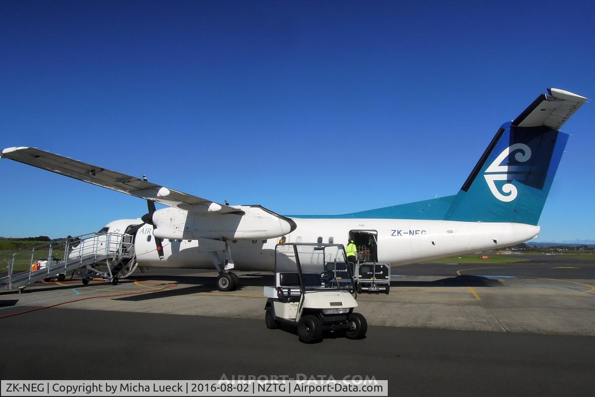 ZK-NEG, 2006 De Havilland Canada DHC-8-311 Dash 8 C/N 621, Just arrived in Tauranga on a glorious winter day