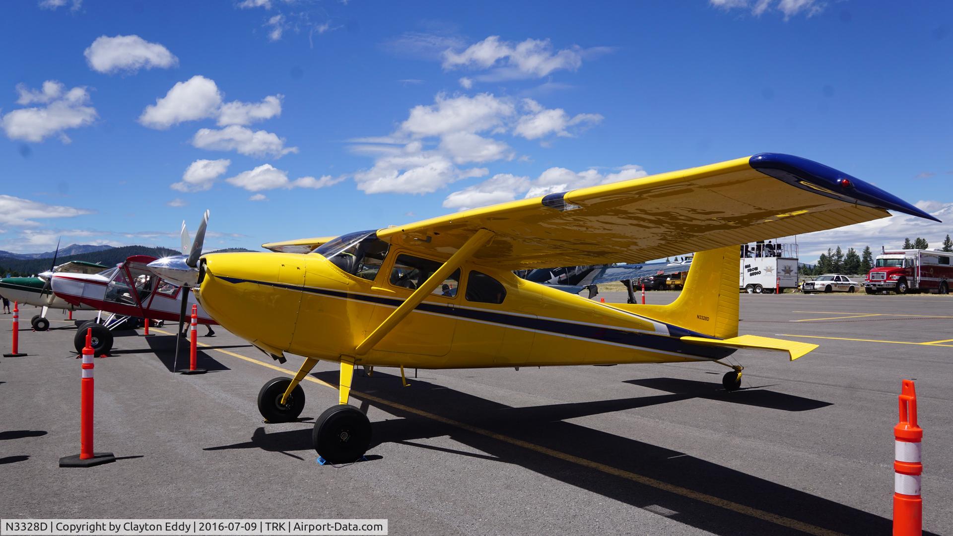 N3328D, 1955 Cessna 180 C/N 32126, Truckee Airshow 2016